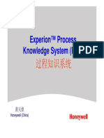 E I ™ P Experion™ Process Knowledge System (PKS) Knowledge System (PKS)