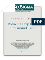 Reducing Help Desk Turnaround Time Project Example - MFT 2005 03 PDF