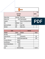 Salary Slip For December Month Dec - 21