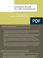 Paradigma Islam Tentang Ilmu Kesehatan: Dr. Hasbullah, M.Pd.I Dosen AIK Universitas Muhammadiyah Pringsewu