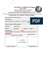 National Id Application Form