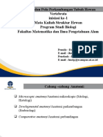 Ciri-Ciri Dan Pola Perkembangan Tubuh Hewan Vertebrata