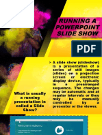 Running A Powerpoint Slide Show