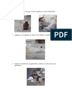 Procedimiento 1. Colocamos en Un Vaso Unos 20 ML de Agno Y 15 ML de CH Coona