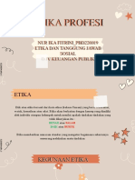 Etika Profesi: Nur Ika Fitrini - Pbd220019 Etika Dan Tanggung Jawab Sosial D Iv Keuangan Publik