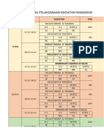 Jadwal Kegiatan Ramadhan Fix