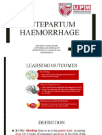 Antepartum Haemorrhage: DR Nurul Iftida Basri Lecturer and Specialist Obstetrics & Gynaecology Department