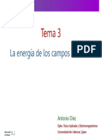 Tema 3: La Energía de Los Campos Estáticos