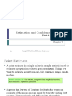 Estimation and Confidence Intervals: (Point & CI Estimations)