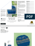 Favorite Knit Fair Isle Hat: What You Will Need