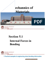 5.1 Internal Forces in Bending