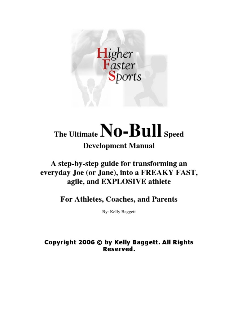 Kelly baggett no bull speed development manual