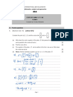 Mathematics: Analysis and Approaches: O. Practice Questions 1