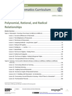 Mathematics Curriculum: Polynomial, Rational, and Radical Relationships