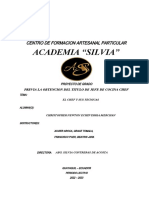 Academia "Silvia": Centro de Formacion Artesanal Particular