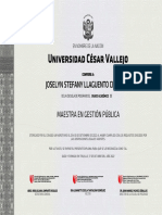 Universidad César Vallejo: Joselyn Stefany Llaguento Cespedes