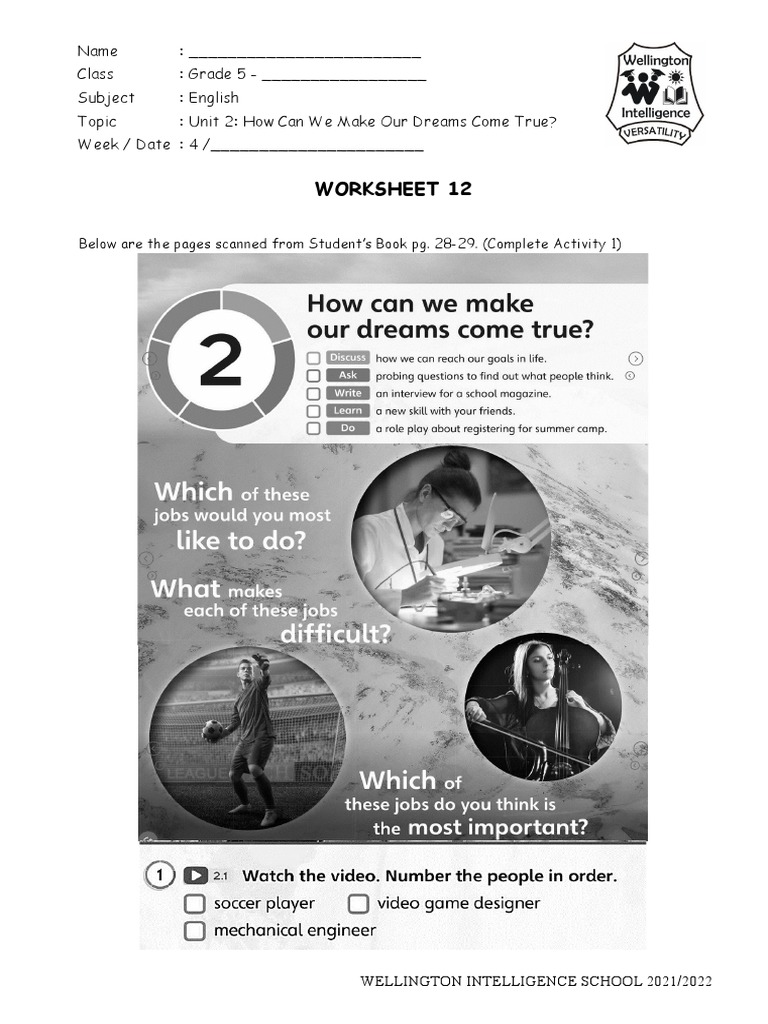 Worksheet 12 | PDF | Career & Growth | Social Science