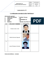 Laboratorio 01: "La Máquina de Inducción Trifásica"