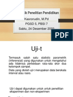 Statistik Penelitian Pendidikan: Kasronudin, M.PD PGSD 5, Pbsi 7 Sabtu, 24 Desember 2022