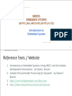 60EDSS Embedded Systems (ATMEL/Avr/ARDUINO/ATMEGA328) : Introduction To Embedded System