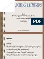 Oleh: Drs - Mangapul P.Tambunan, M.Sc. Departemen Geografi Fmipa Ui