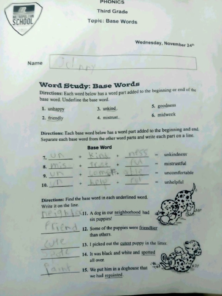 Base Words | PDF