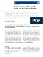 HER2 Immunohistochemical Scores Provide Prognostic Information For Patients With HER2 Type Invasive Breast Cancer