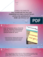 Konklusi Diskusi: Hal Kosemetik Dalam Perspektif Pertanggungan Asuransi Kesehatan Sebuah Tinjauan