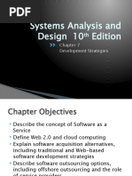 Systems Analysis and Design 10 Edition: Development Strategies