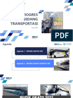 Up Date Progres Bidang Transportasi: April 2022
