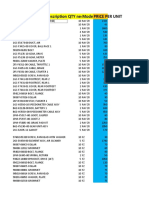 Price List