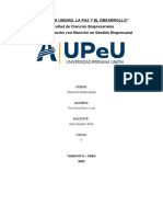 "Año de La Unidad, La Paz Y El Desarrollo" Facultad de Ciencias Empresariales EP Administración Con Mención en Gestión Empresarial