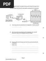 Q1. (A) The Diagram Shows A Microphone Being Used To Detect The Output From A