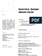 Guerrero Quispe Akemi Zarai: Perfil