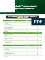 Carrera Ingeniería Tecnologías Información Sistemas