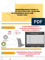 Analisa Perkembangan Covid-19 2022 Linsek Triwulan Iv