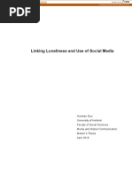 Linking Loneliness and Use of Social Media