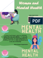 PRESENTATION ON MENTAL HEALTH IN WOMEN - March 10 2023