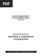 Definite & Indefinite Integration Q.B.