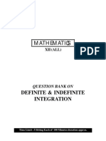 Definite & Indefinite Integration Q.B.