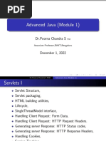 Advanced Java (Module 1) : DR - Poorna Chandra S