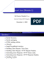 Advanced Java (Module 1) : DR - Poorna Chandra S