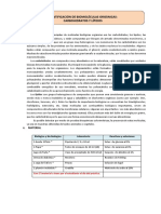 Identificación Biomoléculas Orgánicas