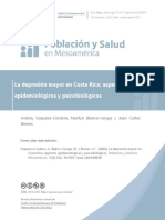 La Depresión Mayor en Costa Rica: Aspectos Epidemiológicos y Psicobiológicos