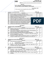 Btech Cs 4 Sem Theory of Automata and Formal Languages kcs402 2022