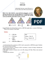 Ohms Law Modular Worksheet