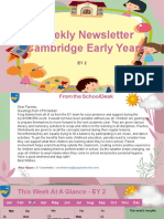 EY Weekly Newsletter - Literacy, Math, Art Activities