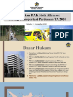 Bahan Finalisasi RK DAK Afirmasi Transdes 12112019 Bidakara