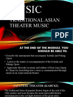 Music: Traditional Asian Theater Music