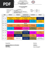 Class Program 11 Earth